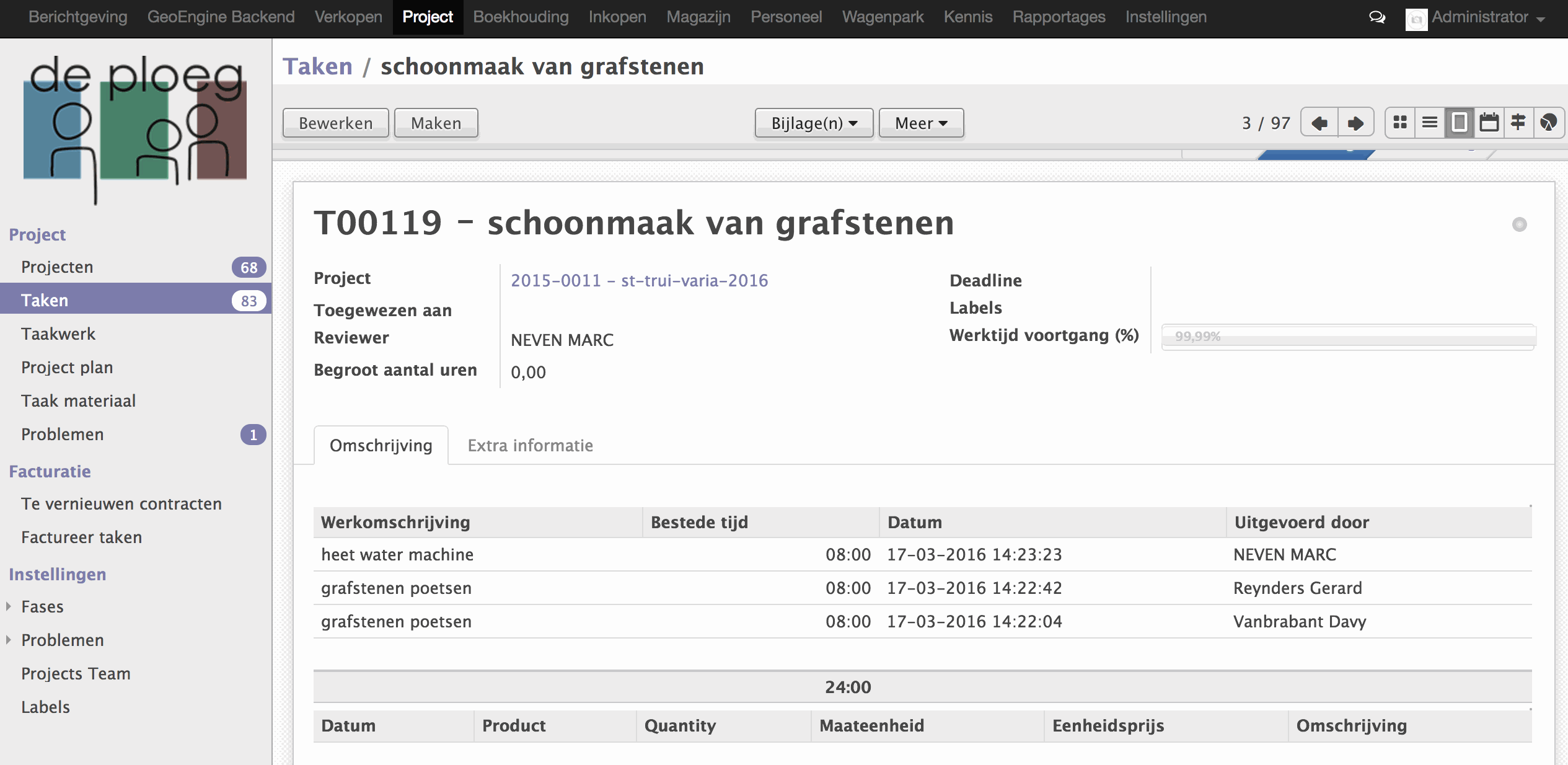 Odoo text and image block